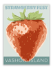 Vashon Island Strawberry Fest Art Print – Vintage-Inspired Poster